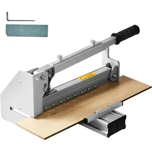 VEVOR 13 inch Vinyl Floor Cutter, 12mm Thick Laminate Flooring Cutter with 15/30/45 Adjustable Angle Settings, Flexible Wheels, Telescoping Handle, Certain Engineered Wood, LVT, VCT, SPC, LVP, WPCVEVOR Super Brand Day