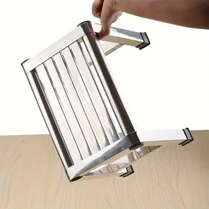 1 stainless steel square stool Bathroom waterproof bath stool Pick-up stool Non-slip stool Household square stool Thickened small stool - sturdy and non-slip, suitable for both indoor and outdoor use