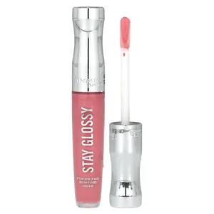 Rimmel London Stay Glossy Lip Gloss, 470 Perfect Peony, 0.18 oz (5.5 ml)