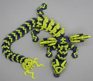 3DFabLabHTX presents 3D Printed, fully articulating Stormwing Dragon! 12"L x 4"w x 4" tall (at the wings)
