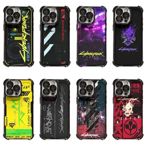 Cyberpunk 2077 Neon Tech Futuristic City Phone Case, Shockproof Hard Cover for iPhone 17, 16, 15, 14, 13, 12, 11, Pro, Pro Max, Plus | Compatible with Samsung Galaxy S23, S24, S25, S26, Plus, Ultra, Perfect Christmas Halloween Birthday Thanksgiving Gift f