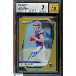 2024 Panini Prizm JJ McCarthy #400 Gold /10 BGS 9 Auto 10