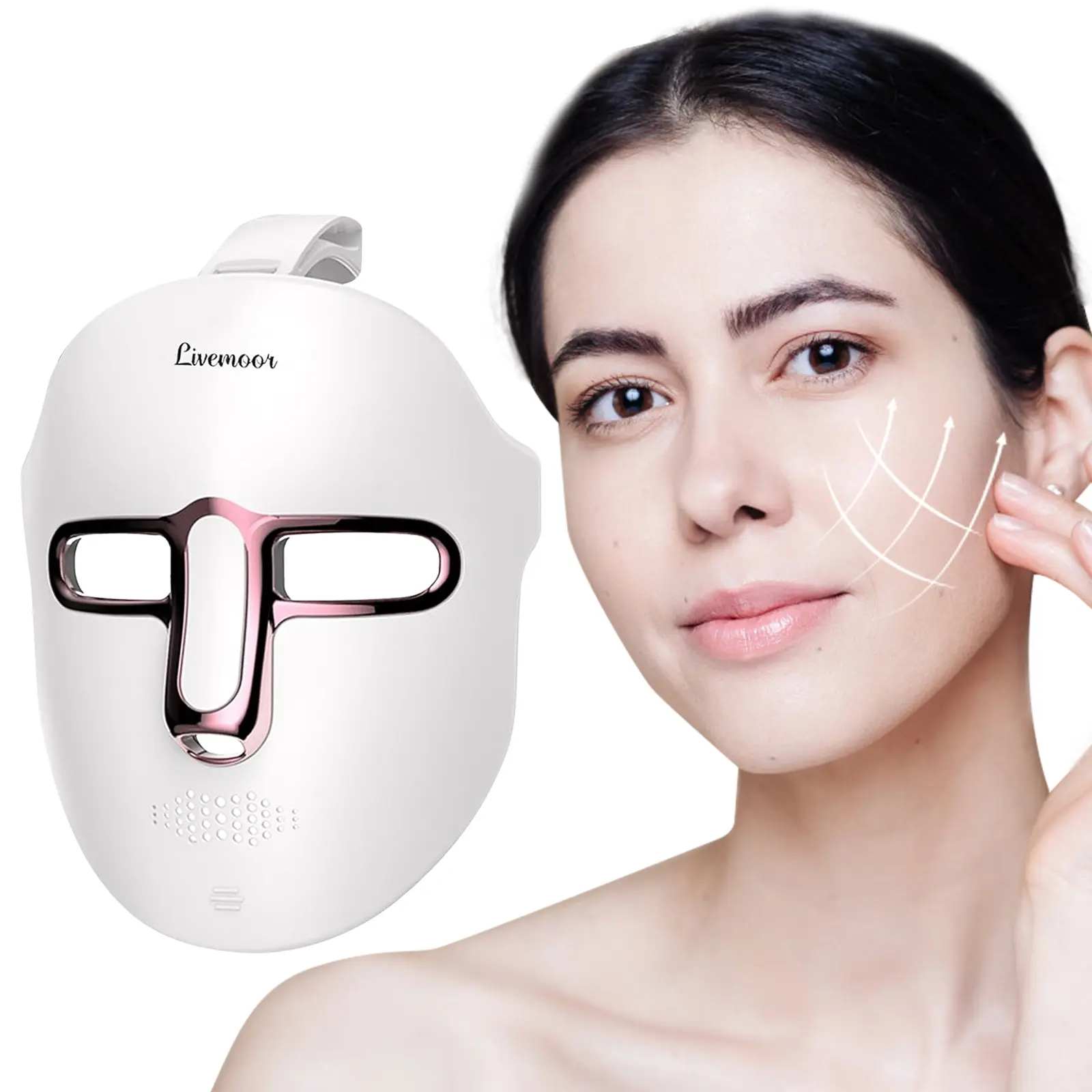 EVFOFO LED Light Therapy Beauty Mask featuring 7 light colors plus 850nm infrared and red light functions; a wireless, portable anti-aging and skin-rejuvenating device a multifunctional, rechargeable LED beauty mask designed for home use.