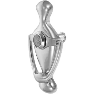 Zinc Alloy Front Door Knocker with Peephole Viewer 5.74X2.99 Inch Security Door Knocker and Cat Eye for Visitor Identification and Home Safety