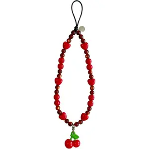 Z-PCS2  Phone Charm Beaded Wristlet Strap Universal Cell Phone Lanyard Cute Bracelet Wrist Strap Beaded Chain String Handmade Accessories for Case Camera Bags