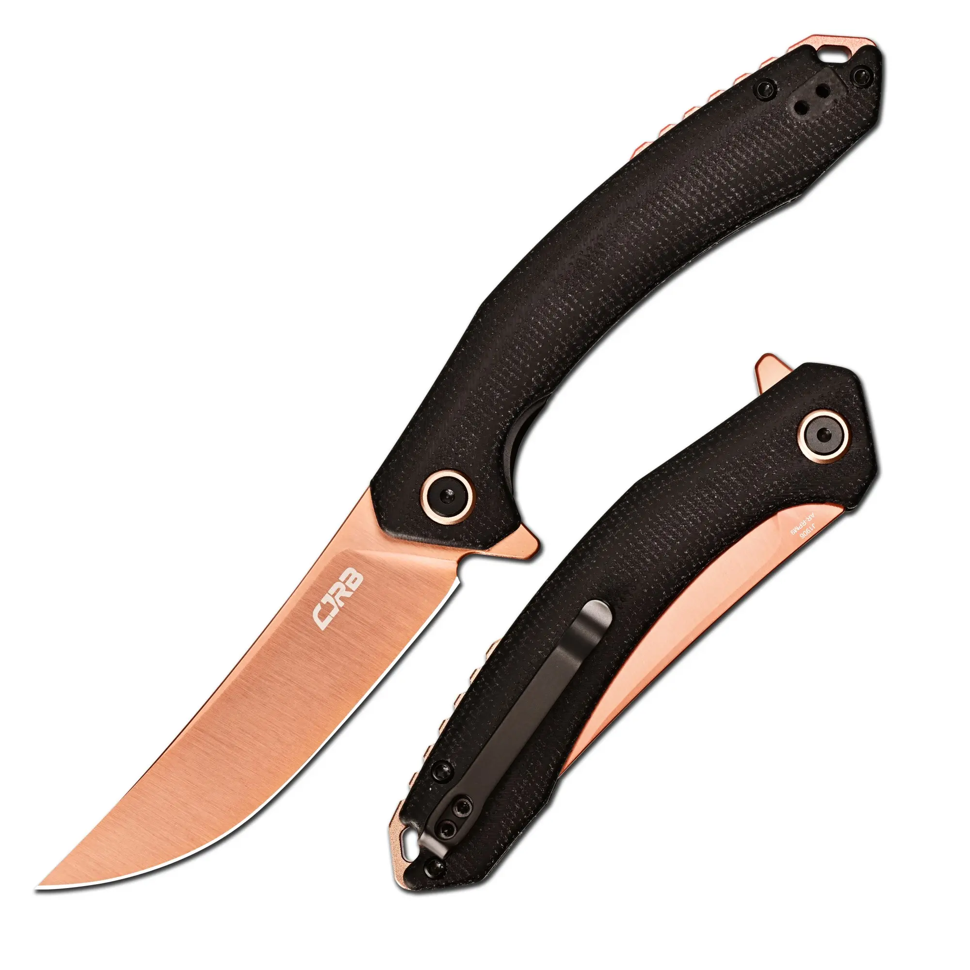 CJRB Gobi Tactical Small Folding EDC Pocket Knife - AR-RPM9 Steel Blade, G10 Handle, Outdoor Multifunctional Tool, Portable Men's Accessory, Survival Camping Gear, Father's Day Gift for Dad, Father's Day Gifts, Men's Accessories