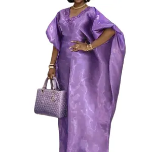 Luxury adjustable Bubu Dress, Metallic Liquid Organza, Fit and Flare Boubou, kaftan,  Rich Auntie Maxi Dress party  Love SleevesStatement Piece Womenswear  Formal Outfit Light Fabric