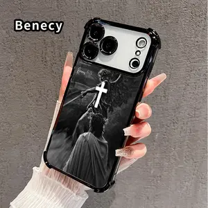 Phone Case for iPhone 17 Pro Max 16 15 Plus Air 14 13 12 11 E Divine Hope Vision Pattern Four-corner Thickened Anti-drop Protective Silicone Cover Gift