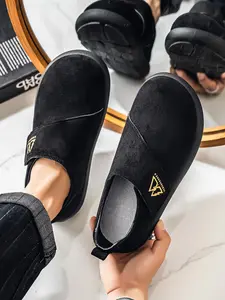 New Unisex Mule Shoes Low Top Velcro Fashion Trendy Simple Plain Print Comfortable Breathable Versatile Slip-On Casual Outdoor Work Commute