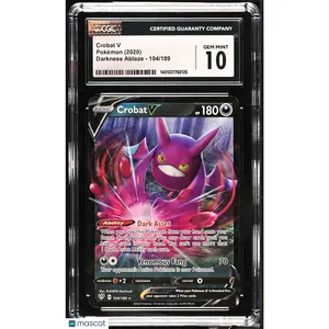 2020 Pokemon Darkness Ablaze Crobat V #104/189 CGC 10 GEM MINT