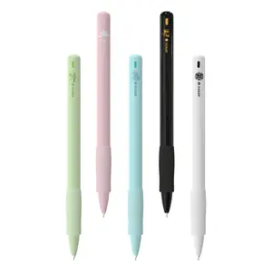 Rarler Agile Gravity Sensing Ballpoint Pen, Double Ball Cs Tip Design Gel Ink Rollerball Pen Black Ink 0.5mm Quick Dry Smooth Gel Pen for School, Company, Daily - Pink