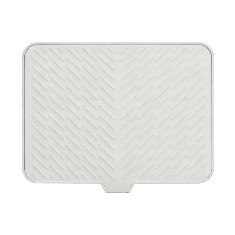 Cubidupi Silicone Large Size Dish Drying Mat with Built-in Drain Lip Dish Drainer Mats for Kitchen Counter Easy-Clean High Temperature Resistance Coaster, Perfect Gift for Valentine's Day Father's Day Mother's Day Anniversary Birthday