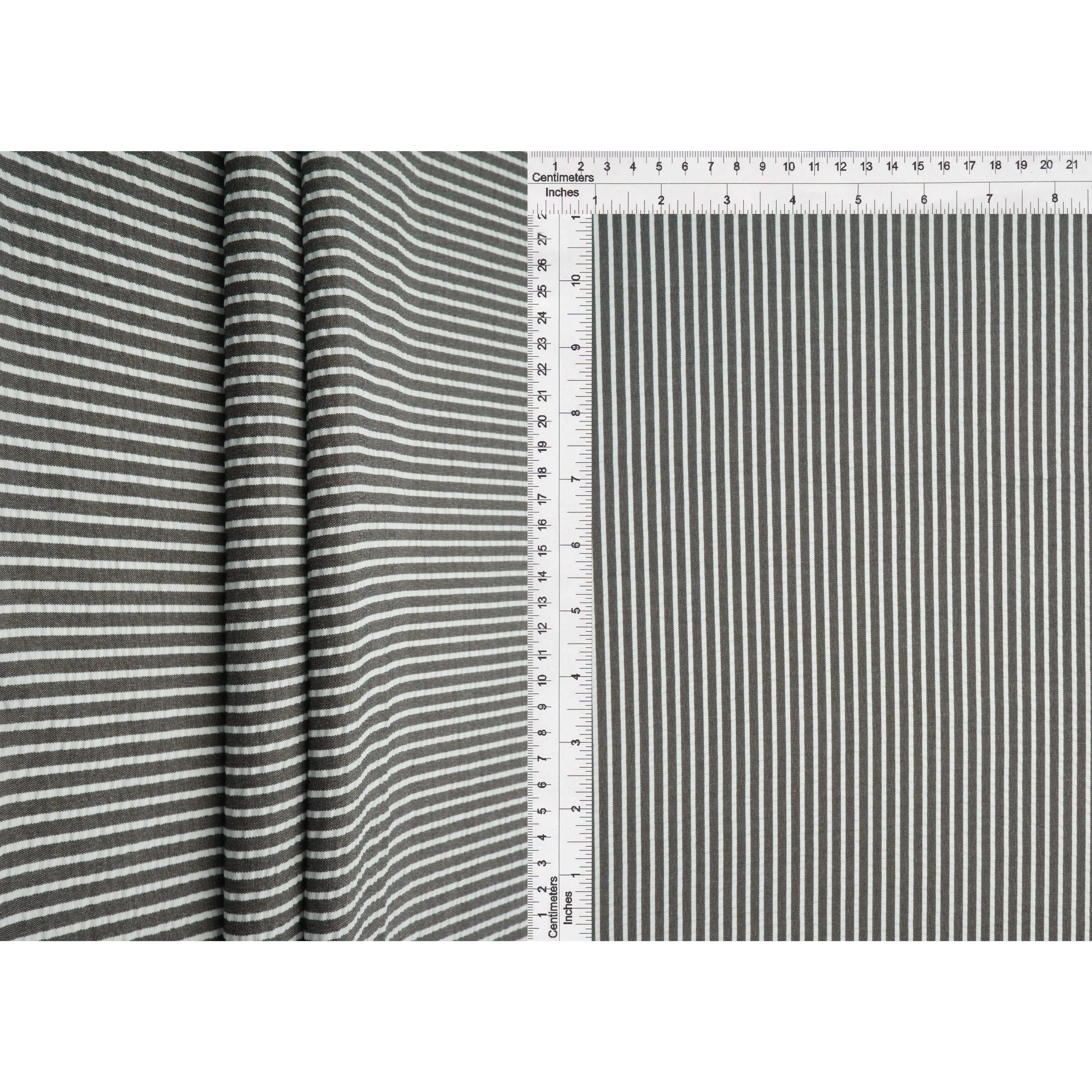 Seersucker Stripe Fabric 58/59″ Wide Polyester Rayon Blend