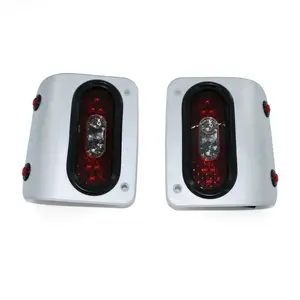 Jeep JL/JLU Wrangler Off Road LED Tail Light Kit - Raw Aluminum