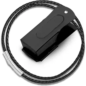 Metal Clicker for Dog Training Black Clicker with Loud Crisp Sound for Behaviour Reward Brass Style with Magnetic Clasp and Velvet Pouch 1 Unit Pet Training Clicker
