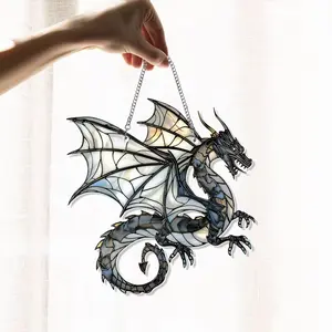 Fantasy Dragon Acrylic Window Hanging Suncatcher, Bookish Home Decor,  Dragon Wall Window Hanging Art Decoration, Book Lover Feeder Decor