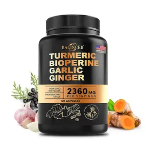 Turmeric & Garlic  Health Supplement Supports Joint Health Supports Bone Health 120 Capsules