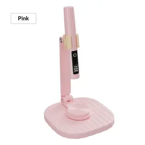 A USB rechargeable portable nail lamp, nail lamp with rotating bracket, plastic material, digital display screen word lamp + bracket, nail tool set, suitable for novices, suitable for women's holiday gifts