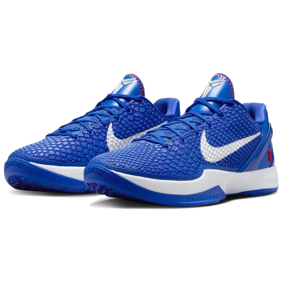 Nike Zoom Kobe 6 Protro "Dodgers" PE Low-Top Basketball Shoes for Men Cushioning Traction Comfort Lightweight Design with Minimalist Style
