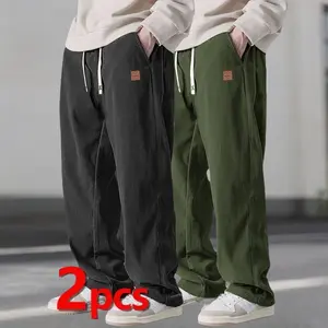 Vintage Corduroy Straight-Leg Pants, Drawstring Waist, Loose Fit, Slimming Casual Trousers for Men, Versatile Slim Fit Warm Casual Long Pants Mesh Breathable Casual Sports Shorts loose sport pant men