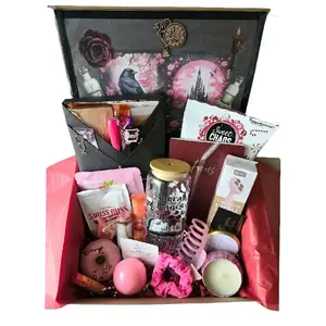 Willow & Sage - Blind Date with a Book Box, Hand Decorated & Wrapped Bookish Gift for Her, Includes Wrapped Book, Book Sleeve, Glass Tumbler, Jewelry, Face Mask, Bath Bomb, Candle, and More Bookish Goodies