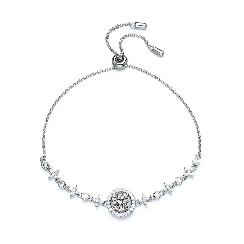【256】1CT SYNTHETIC MOISSANITE BRACELET – Fashionable Jewelry for Women, Perfect for Daily Wear, Special Occasions