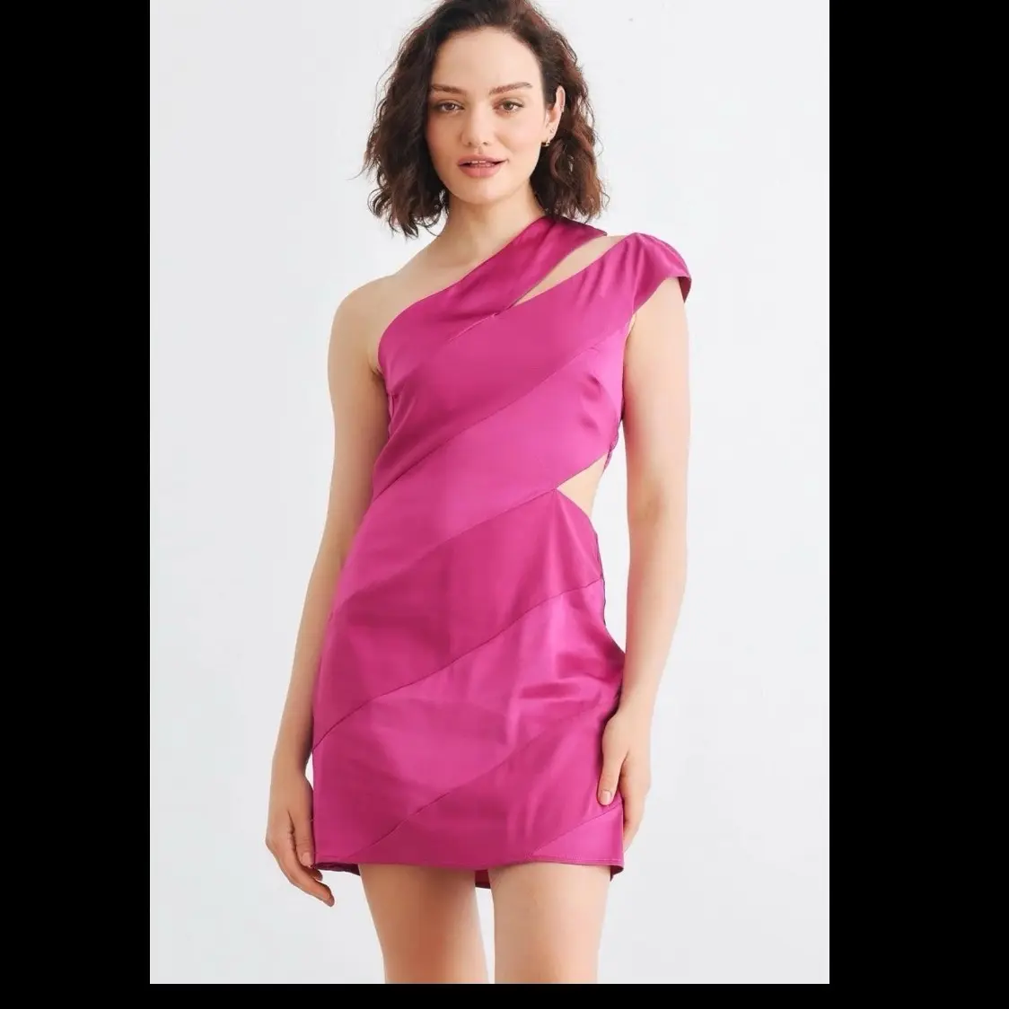 Berry mini dress