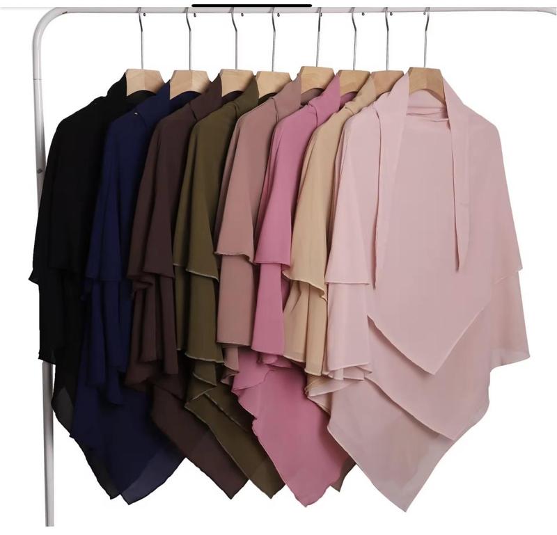 Everyday flow khimar hijab- lightweight, full coverage for daily wear and prayer