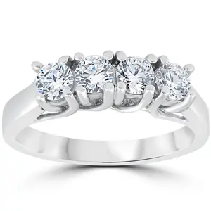 1 1/2ct Diamond Wedding Ring Enhancer 14K White Gold