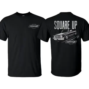 Retro SQUARE UP Squarebody Trucks T-shirt Truck Lover Chevy Gang Tee Gift for Him Classic Casual Menswear Top, Made In USA.