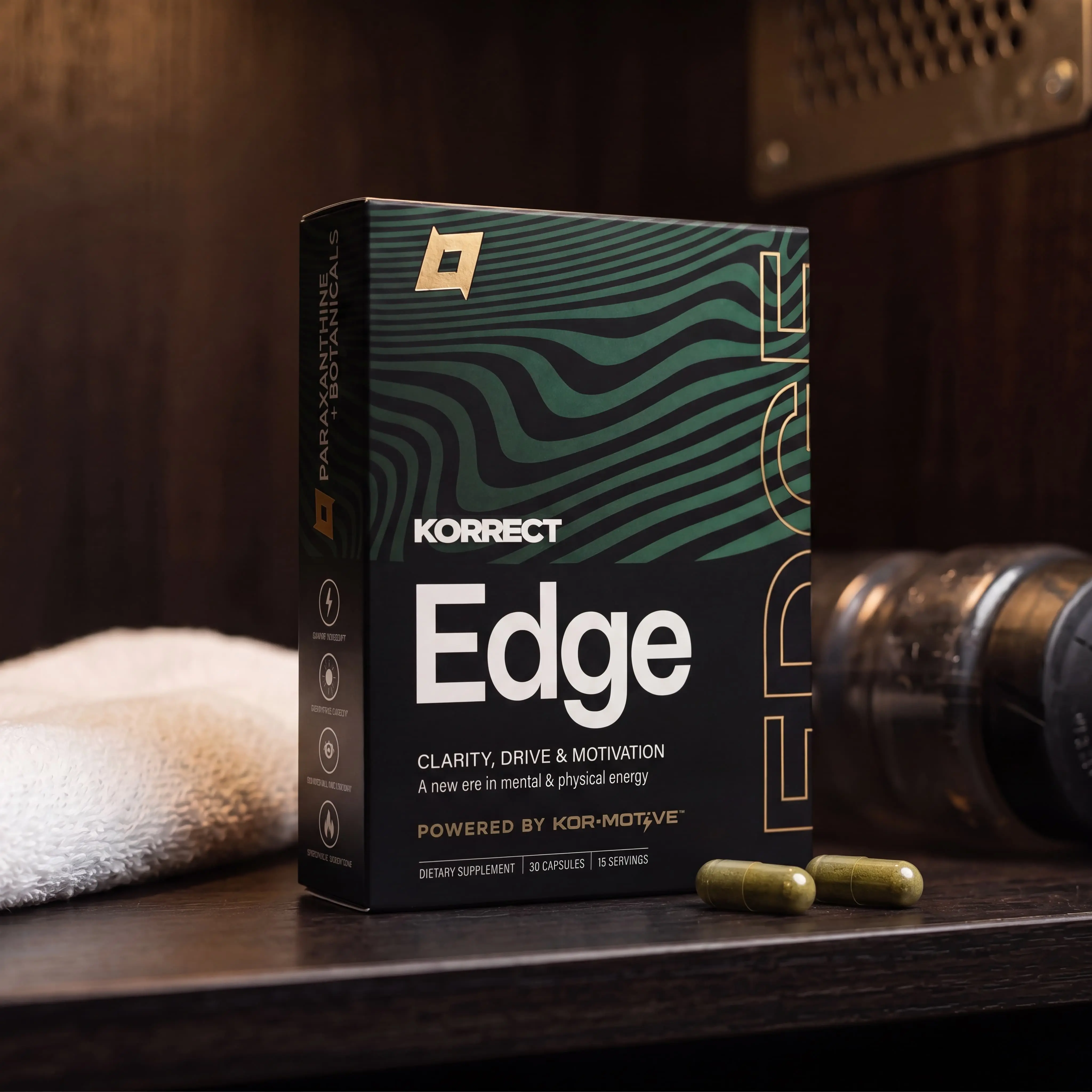 Korrect Energy™ - A Revolutionary Blend of Novel Caffeine Metabolite & Potent Plant-Derived Energy Amplifiers for Steady Energy & Sustained Attention 30 Capsules