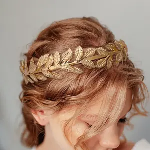 Party accessories headwear, vintage Baroque style gold leaf headband, hair accessory for women, special occasion jewelry, holiday party, wedding, banquet decoration