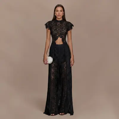 tulle dress casual Mare Tiered Blue Midi White midi dress Lined VBVC Women's Collared V-Neck Color:Freesia 1002