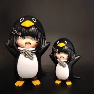 Cute Penguin Girl Administrator Figure Anime Desktop Ornament Model