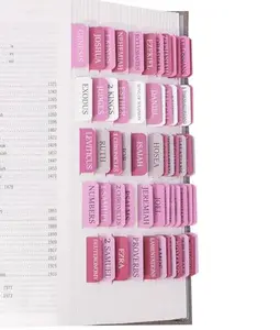 Pink Bible Tabs for Women & Men, Laminated Bible Tabs for Study Bible, Boho Theme Bible Tabs for Easy Navigation, Simplify Your Bible Reading Experience with Easy-to-Use Indexing Tabs