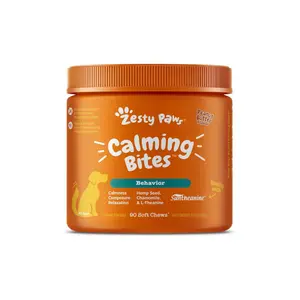 Zesty Paws Calming Bites Peanut Butter Flavored Chews for Dogs (90 ct)