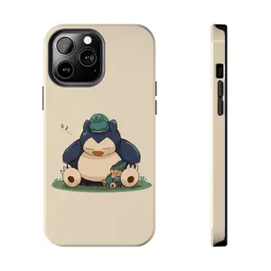 Sleeping Snorlax & Friends Cute Nature Compatible with iPhone 17 16 15 14 13 12 11 8 SE XR X XS Max Pro Plus