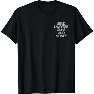 Oversized Vintage Tee Men Send lawyers guns and money funny lawyer T-Shirt