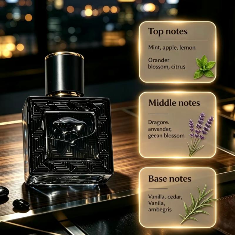 JEAN MISS Men's Perfume Gift Set 3-Pack (30ML) | Oceanic Woody Spicy Cologne | Long-Lasting Fragrance, Romantic Men's Scent | Top Choice for Daily Commute and Anniversary Gifts