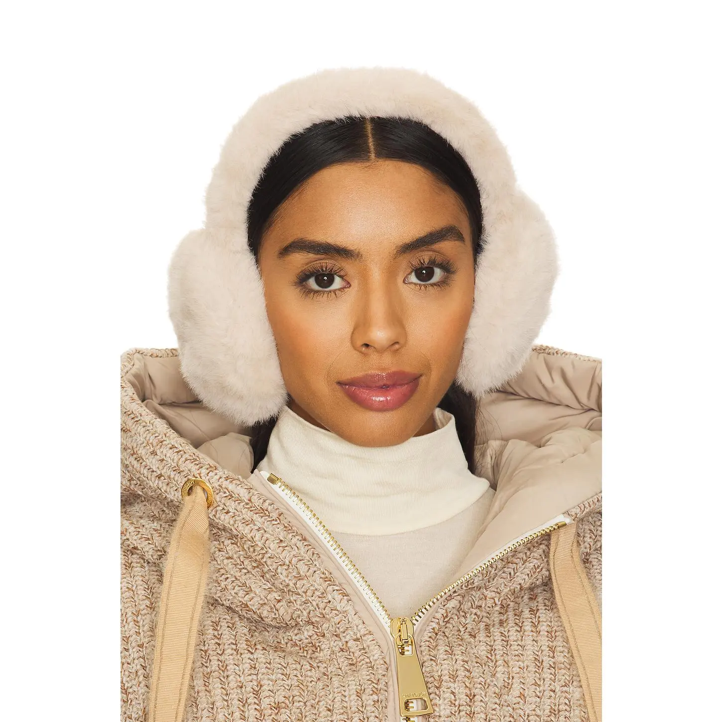 Hat Attack Faux Fur Earmuff in Natural