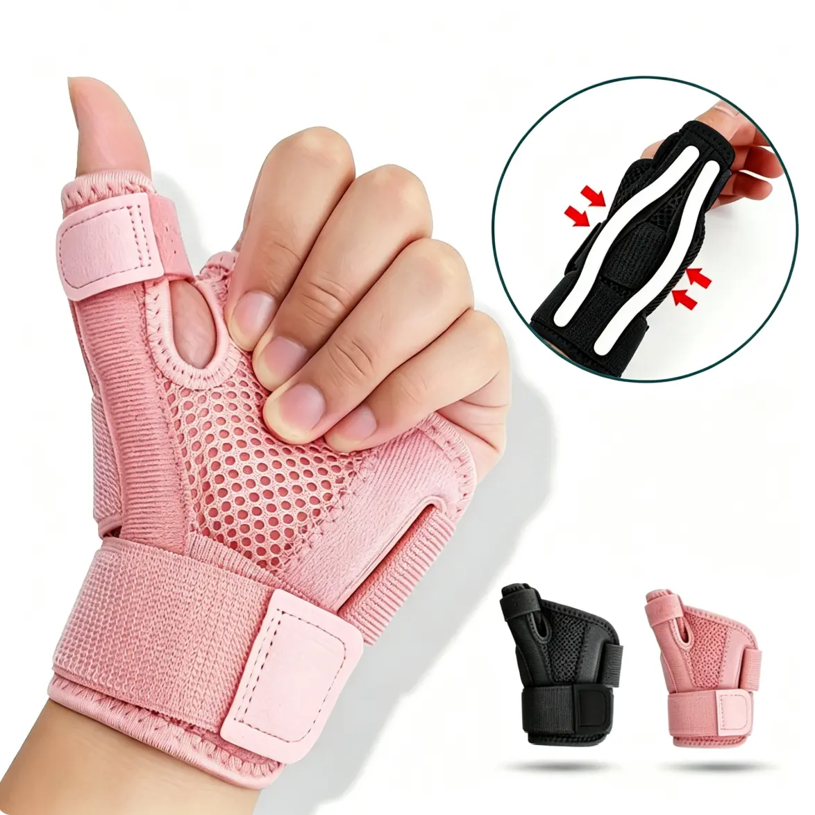 Thumb Brace, Thumb Spica Splint for Right Hand or Left Hand for Arthritis Pain & Support, Trigger Thumb Splint and Stabilizer for Carpal Tunnel Pain Relief, Tendonitis, Sprain ,Multiple Colors