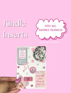 Kindle Insert Pink Girly Y2K