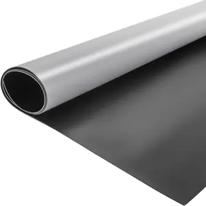 VEVOR Dance Floor Roll Portable,  6.6x15.7ft Practice Dance Floor,1.5mm Thickness PVC Dance Flooring Grey/Black Roll Out Dance Floor Non-Slide & Wearproof Dance Floor Easy Cleaning for Ballet