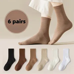 6 Pairs/12 Pairs, Men'S Socks, Women'S Socks, Outdoor Socks, Business Socks, Men'S Socks in The Spring And Autumn Winter Sweat-Absorbing And Deodorizing Ins Tide Sports Socks   Dalmatian