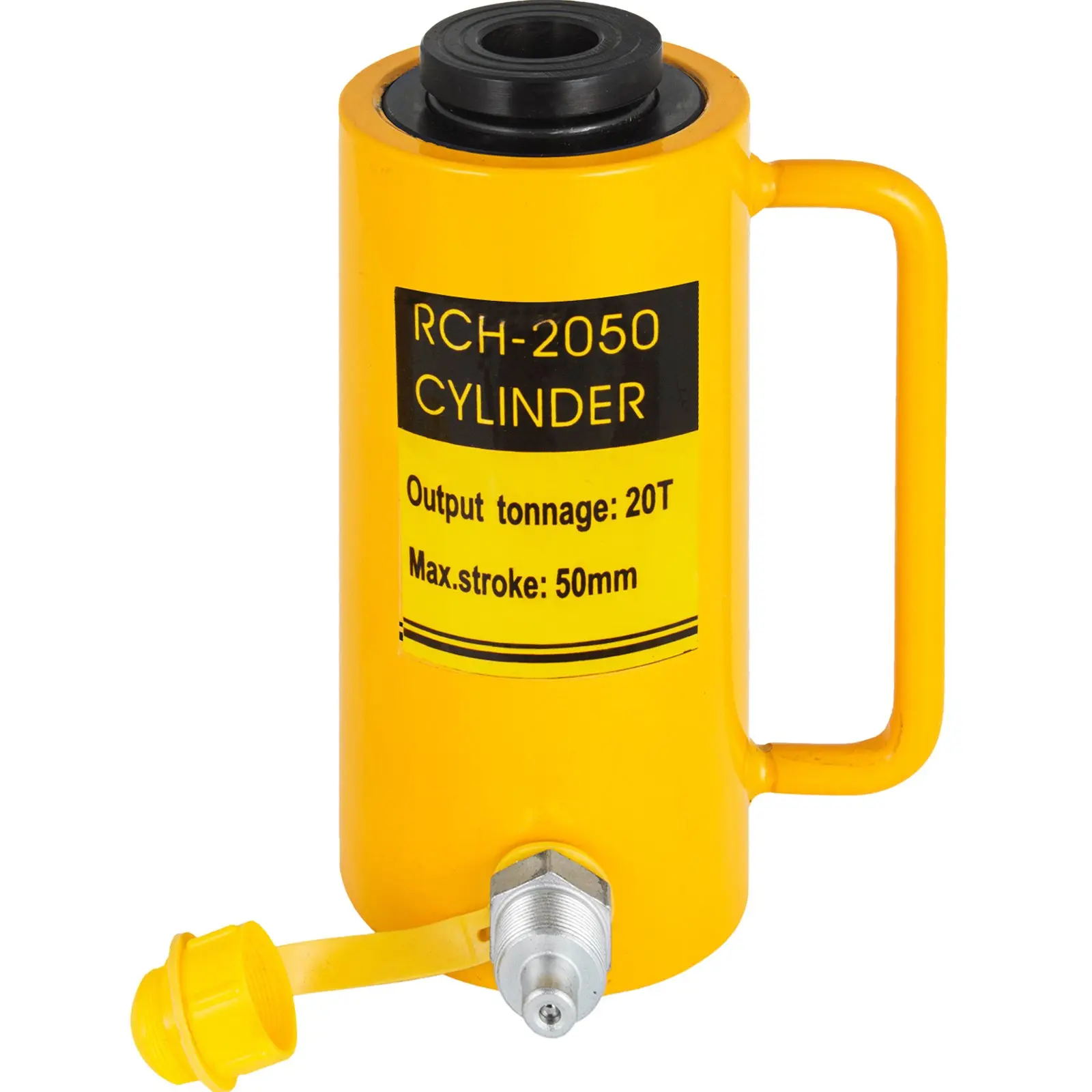 VEVOR 20T 2Inch Hydraulic Cylinder Jack Hollow Single Acting Hydraulic ...