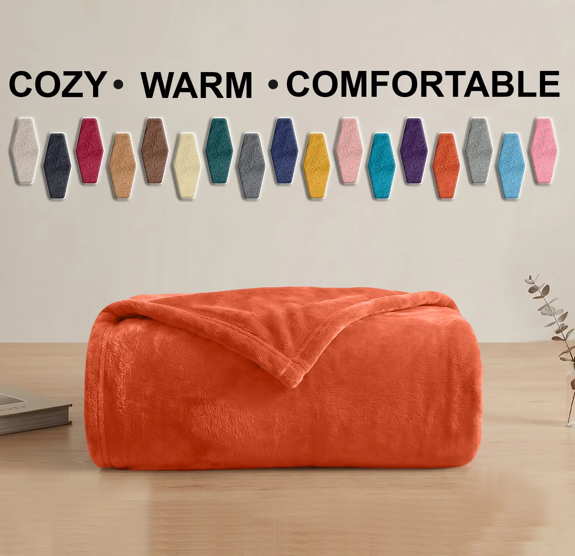 Fleece Throw – Soft Finish, Durable | Ideal for Couch, Bed and sofa | Available in Throw, Twin, Queen and King Sizes