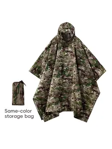 Outdoor Waterproof Camping Hiking Floral Raincoat, Unisex Lightweight Poncho for All Seasons, Durable and Comfortable Rain Gear