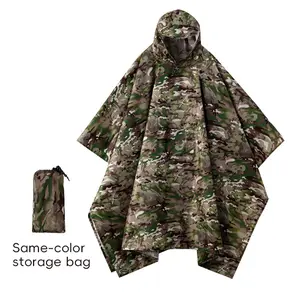 Outdoor Waterproof Camping Hiking Floral Raincoat, Unisex Lightweight Rainproof Poncho for All Seasons, Durable and Comfortable Rain Gear, Hooded Raincoat, Outerwear, Hooded Rainwear