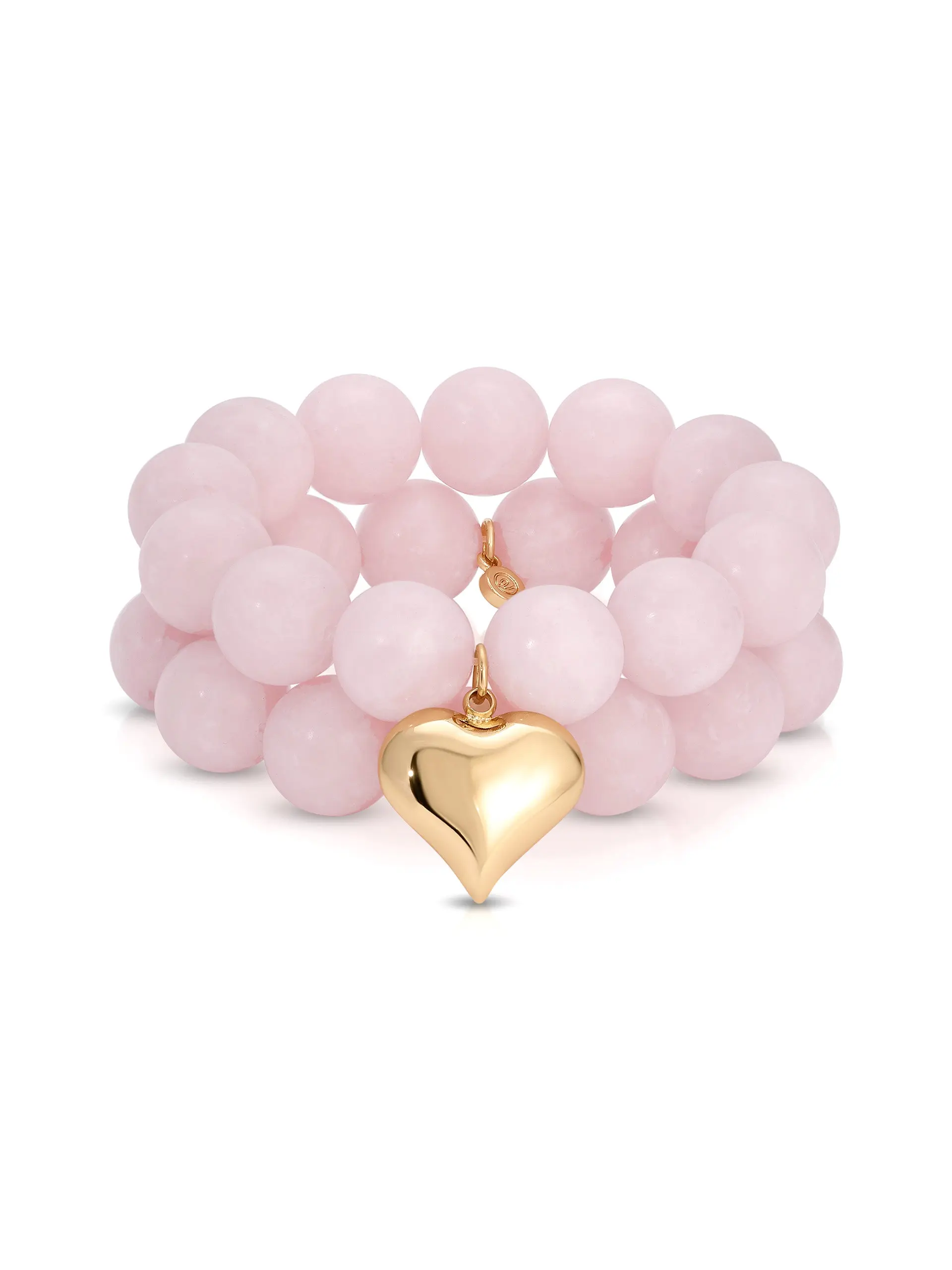 Luck and Love Rose Heart Bracelet Set