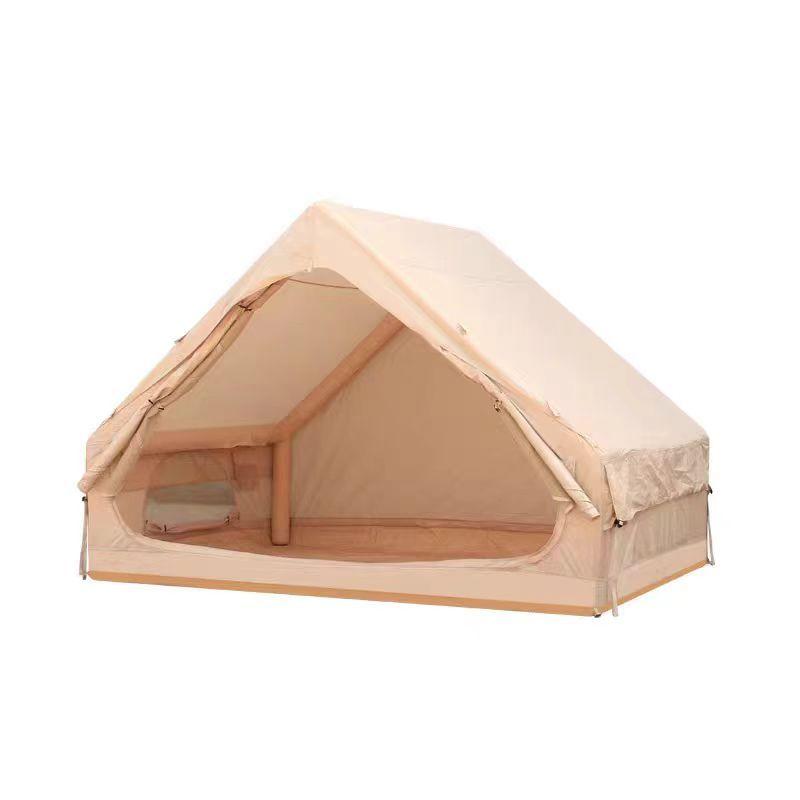 [Bellemave]Inflatable Tent With Pump,Glamping Tents For 4-6 Person, Easy Setup 4 Season Waterproof Outdoor Tent,Waterproof Luxury Glamping Tent with 12 Mesh Window